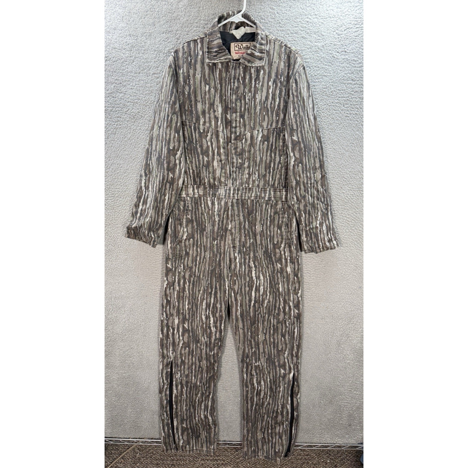 Vintage Walls Coveralls Mens Medium Tall Camouflage Blizzard Pruf Realtree Camo